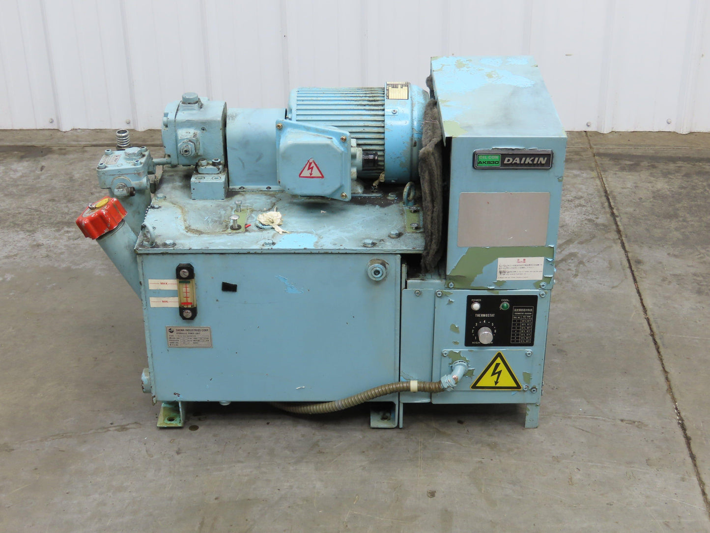 Daikin AKS30 Hydraulic Power Unit Nachi Vane Pump 30L/M 3.5Kg/CM 1.5kw 200V 3Ph