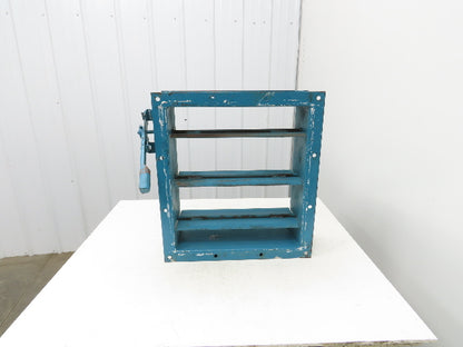 Manual Adjustable Louver Ventilation Duct Damper 19.5x22" Heavy Duty