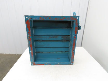 Manual Adjustable Louver Ventilation Duct Damper 19.5x22" Heavy Duty