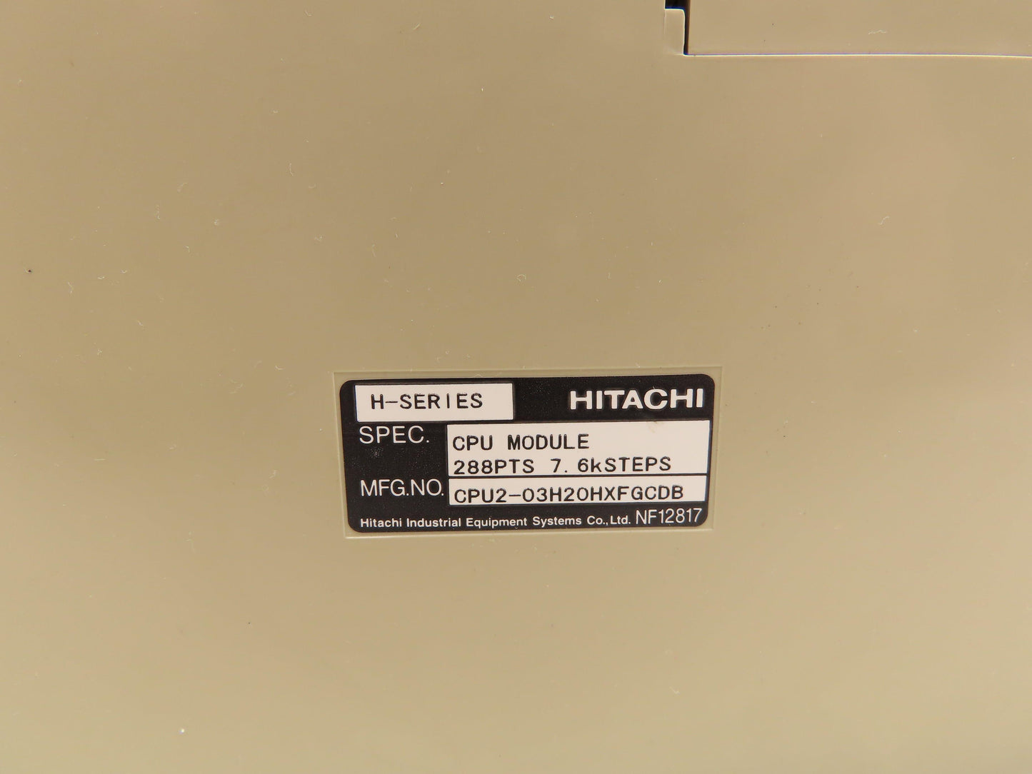 Hitachi CPU2-03H PLC CPU Controller Processor Module