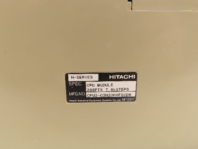 Hitachi CPU2-03H PLC CPU Controller Processor Module