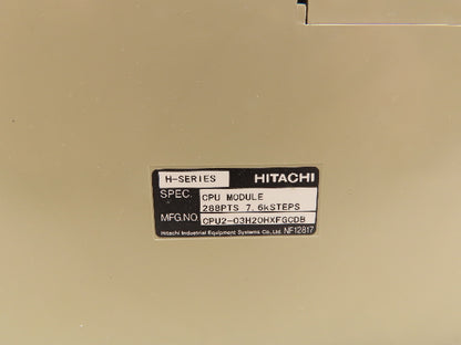 Hitachi CPU2-03H PLC CPU Controller Processor Module