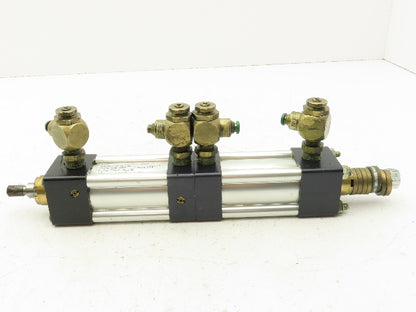 Schrader Bellows FW2A101621 Econo-Ram II Double Rod Air Cylinder 1.5" Stroke