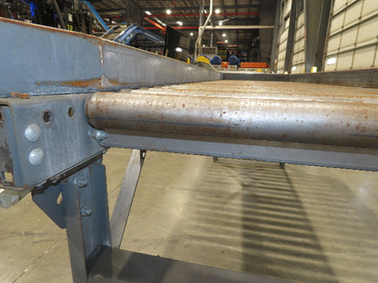 Titan 29"x 8' Steel 1.9" Gravity Roller Conveyor 26"BF 3" Centers
