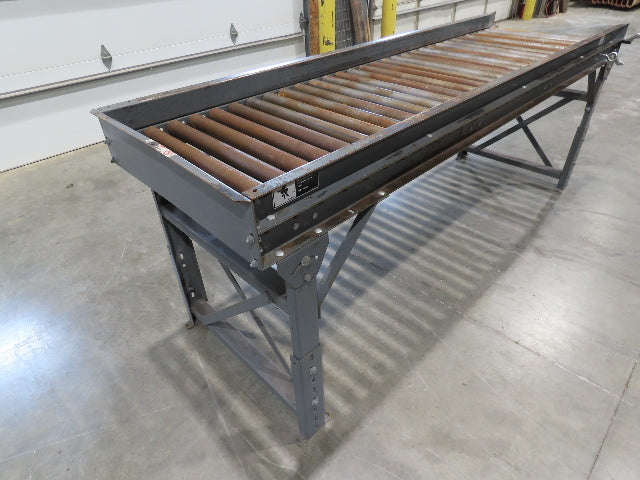 Titan 29"x 8' Steel 1.9" Gravity Roller Conveyor 26"BF 3" Centers