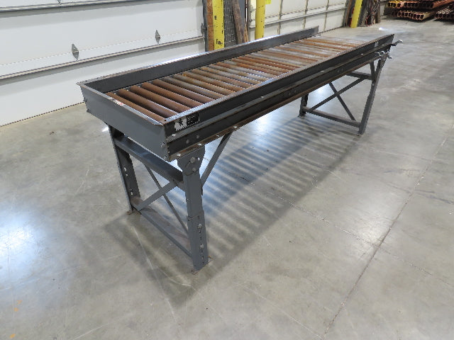 Titan 29"x 8' Steel 1.9" Gravity Roller Conveyor 26"BF 3" Centers