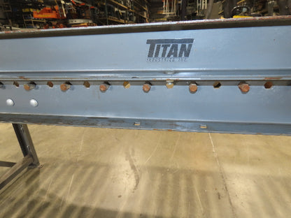 Titan 29"x 8' Steel 1.9" Gravity Roller Conveyor 26"BF 3" Centers