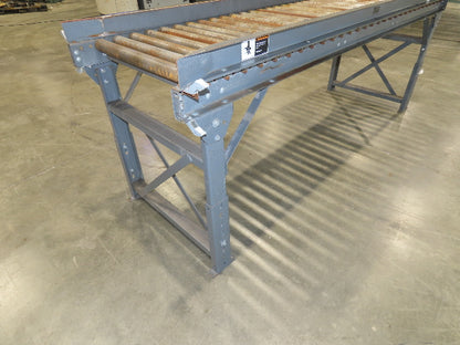 Titan 29"x 8' Steel 1.9" Gravity Roller Conveyor 26"BF 3" Centers