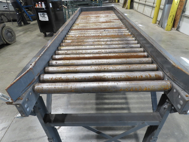 Titan 29"x 8' Steel 1.9" Gravity Roller Conveyor 26"BF 3" Centers