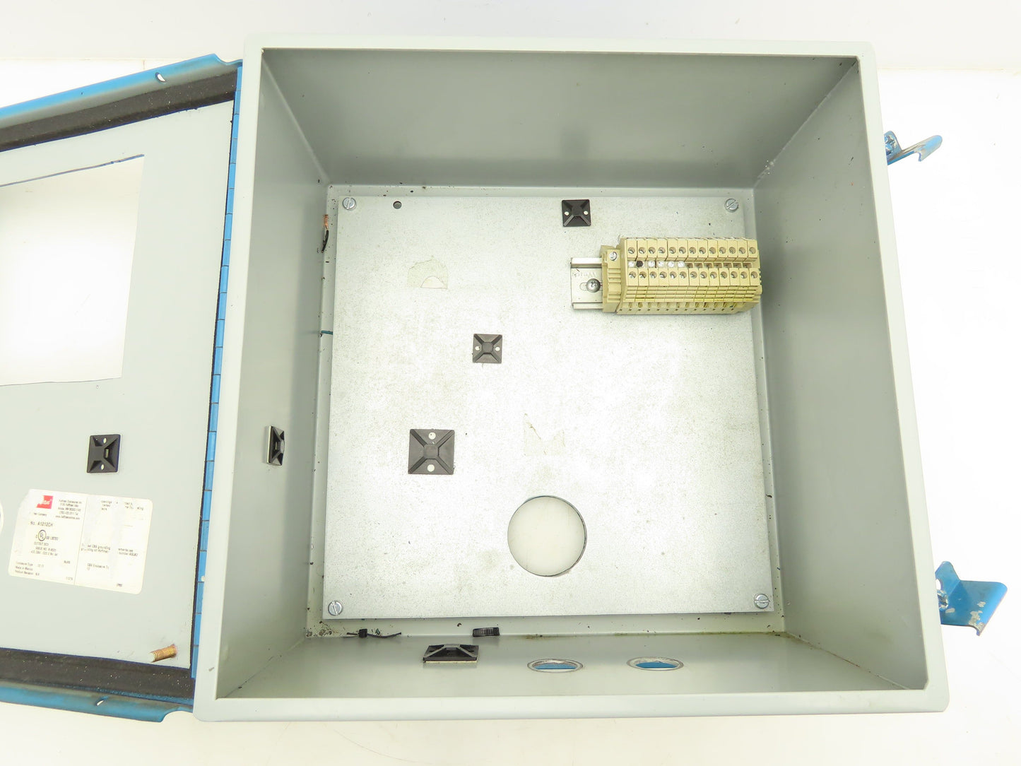 Hoffman A1212CH Electrical Enclosure Box 12x12x6" W/Backplate Steel