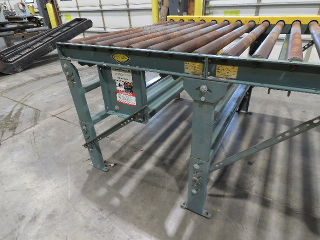 Hytrol 64"x 12' Pallet Conveyor 2.5" Roller 57"BF 1Hp 460V 3PH Chain Drive 30FPM