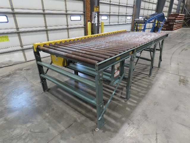 Hytrol 64"x 12' Pallet Conveyor 2.5" Roller 57"BF 1Hp 460V 3PH Chain Drive 30FPM