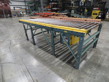 Hytrol 64"x 12' Pallet Conveyor 2.5" Roller 57"BF 1Hp 460V 3PH Chain Drive 30FPM