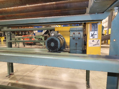 Hytrol 64"x 12' Pallet Conveyor 2.5" Roller 57"BF 1Hp 460V 3PH Chain Drive 30FPM