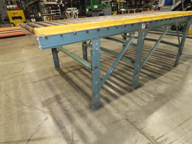 Hytrol 64"x 12' Pallet Conveyor 2.5" Roller 57"BF 1Hp 460V 3PH Chain Drive 30FPM