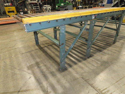 Hytrol 64"x 12' Pallet Conveyor 2.5" Roller 57"BF 1Hp 460V 3PH Chain Drive 30FPM
