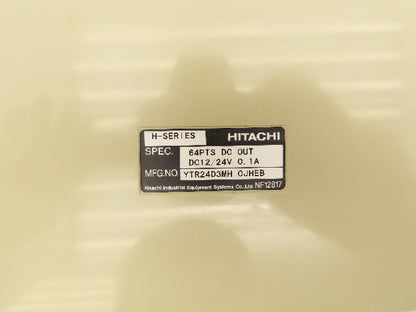 Hitachi YTR24D3MH PLC 64 Point Output Module 24VDC 0.1A