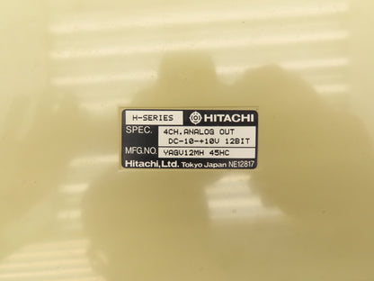 Hitachi YAGV12MH PLC 4 Channel Analog Output Module