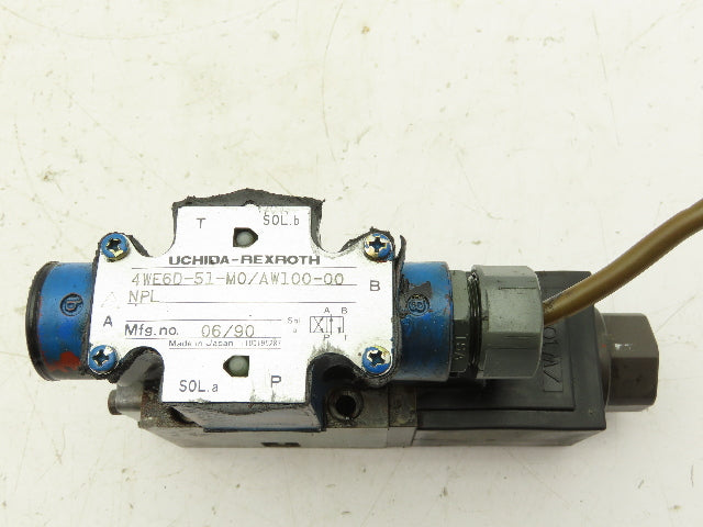 Rexroth 4WE6D-51-M0/AW100-00-NPL Hydraulic Directional Solenoid Valve 110V