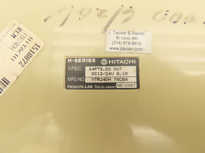 Hitachi YTR24DH PLC 64 Point Output Module 24VDC 0.1A