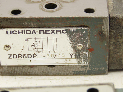Rexroth ZDR6 DP-30/75YM Pressure Reducing Valve Sandwich Module  Lot of 2
