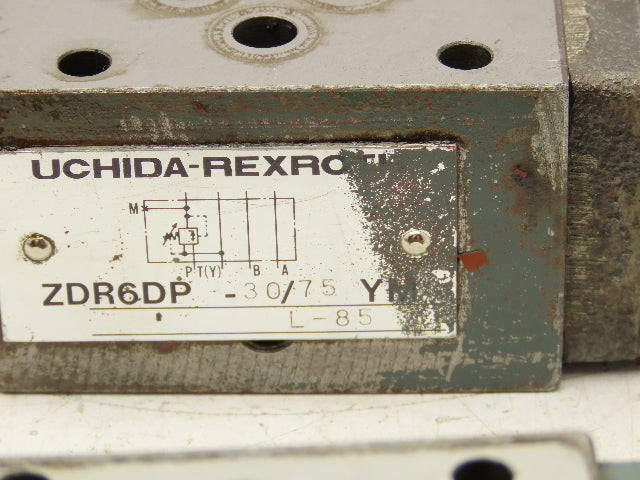 Rexroth ZDR6 DP-30/75YM Pressure Reducing Valve Sandwich Module  Lot of 2