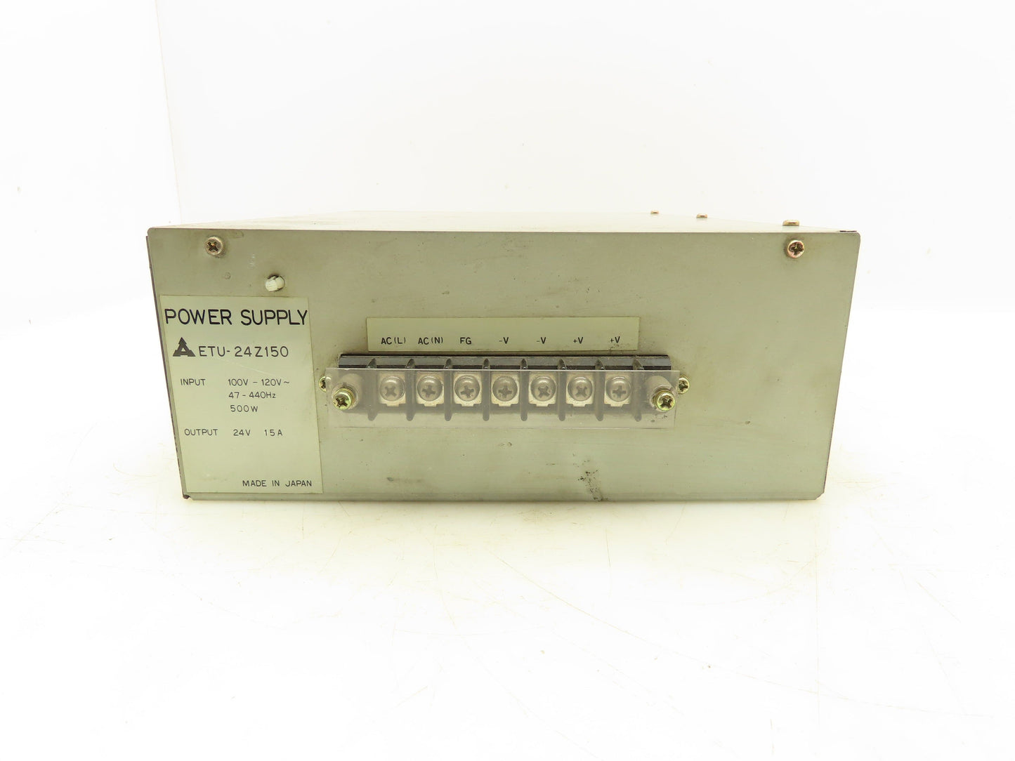 Mitsubishi ETU-24Z150 Power Supply 100-120VAC 500W 24V 15A Output 47-440Hz