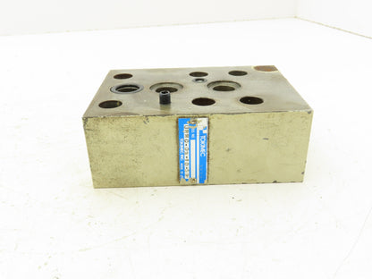 Tokimec URMC-03-10-S3 Hydraulic Check Valve Sandwich Module for Relief Valve