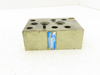 Tokimec URMC-03-10-S3 Hydraulic Check Valve Sandwich Module for Relief Valve