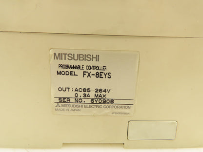 Mitsubishi FX-8EYS Programmable Controller Output Block 85-264VAC 0.3A