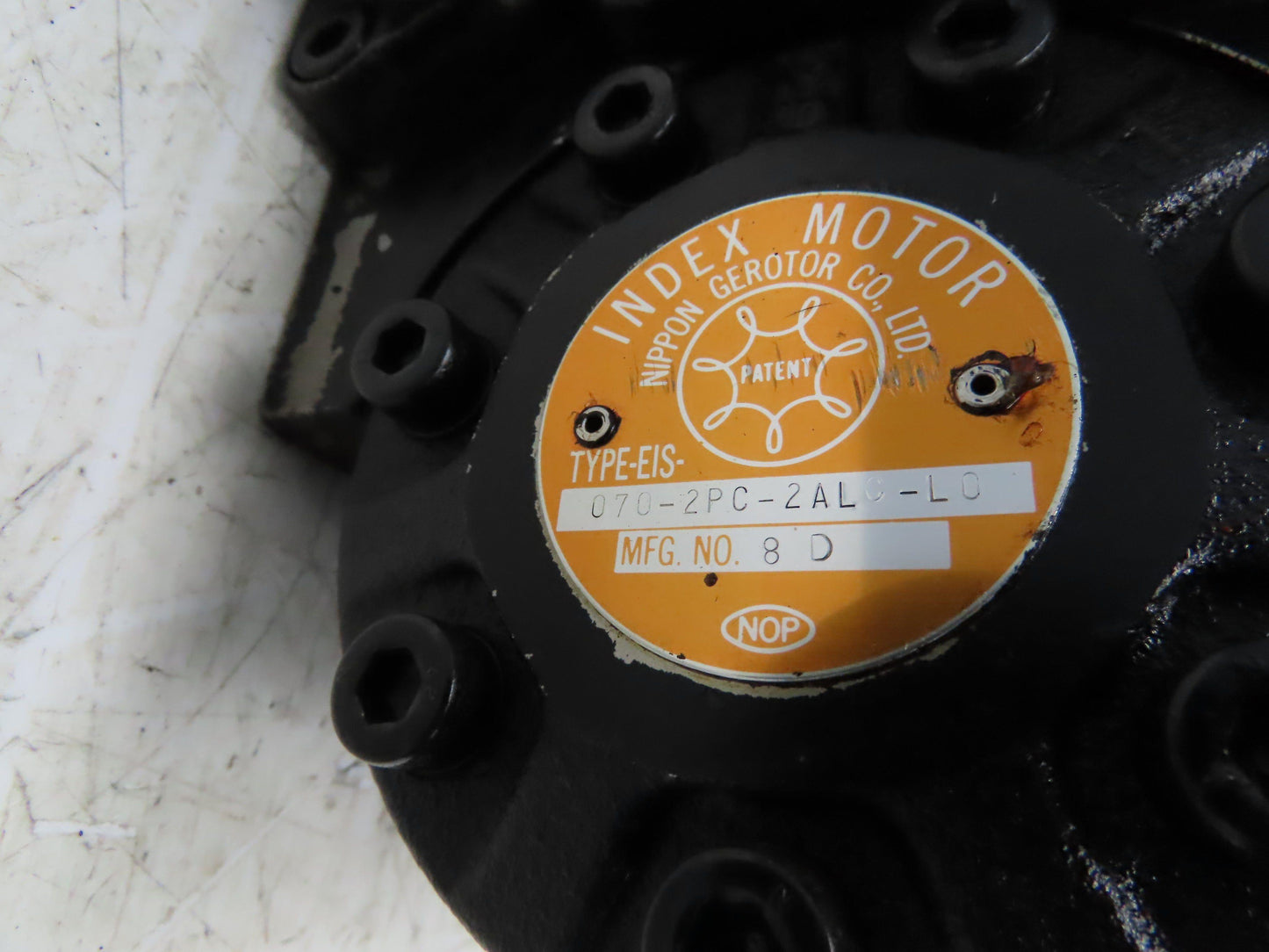 Nippon Gerotor 070-2PC-2ALC-L0 Hydraulic Index Motor w/Solenoid Control Valves