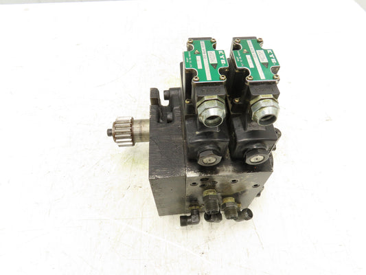 Nippon Gerotor 070-2PC-2ALC-L0 Hydraulic Index Motor w/Solenoid Control Valves