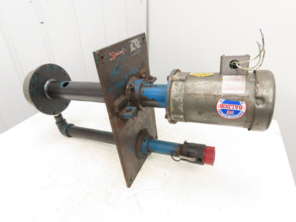 Kerr 5180 Vertical Process Pump Size 1x1-1/4x6-3/16 230/460V 0.5 1/2Hp 15GPM