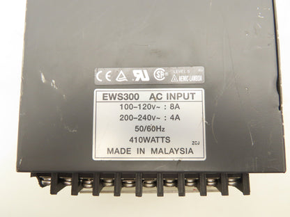 Nemic Lambda EWS300-24 Power Supply AC Input 24V 14A 100-120/200-240VAC 410W