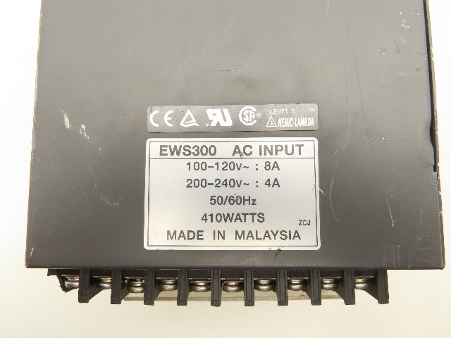 Nemic Lambda EWS300-24 Power Supply AC Input 24V 14A 100-120/200-240VAC 410W