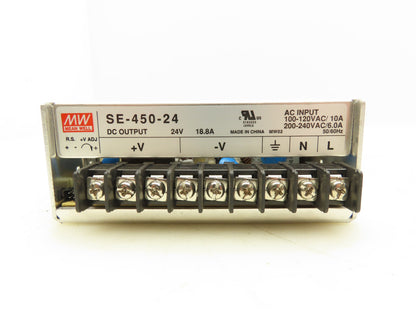Mean Well SE-450-24 Switching Power Supply 24V 18.8A DC 100-120/200-240VAC 6-10A