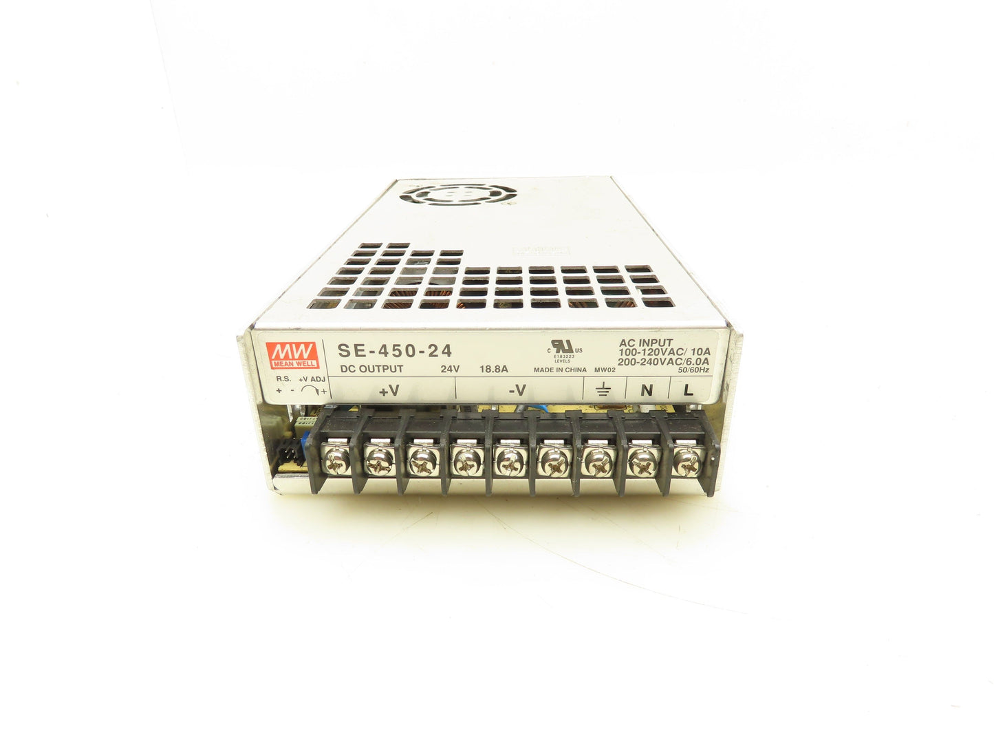 Mean Well SE-450-24 Switching Power Supply 24V 18.8A DC 100-120/200-240VAC 6-10A