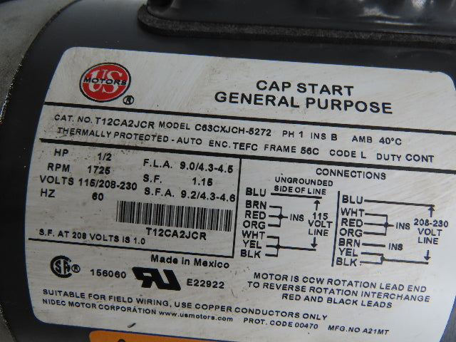 AMT Gorman-Rupp 523C-98 Stainless Sump Pump .5HP 1725RPM 115/230V 1PH 56C Motor