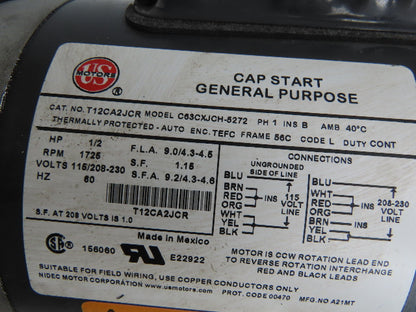 AMT Gorman-Rupp 523C-98 Stainless Sump Pump .5HP 1725RPM 115/230V 1PH 56C Motor