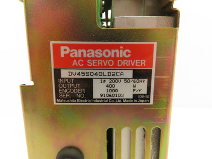 Panasonic DV45S040LD2CA AC Servo Driver Module 200V 400W