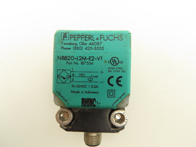 Pepperl Fuchs NBB20-L2M-E2-V1 Cube Proximity Inductive Sensor 20mm Lot of 2