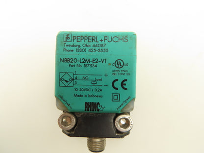 Pepperl Fuchs NBB20-L2M-E2-V1 Cube Proximity Inductive Sensor 20mm Lot of 2