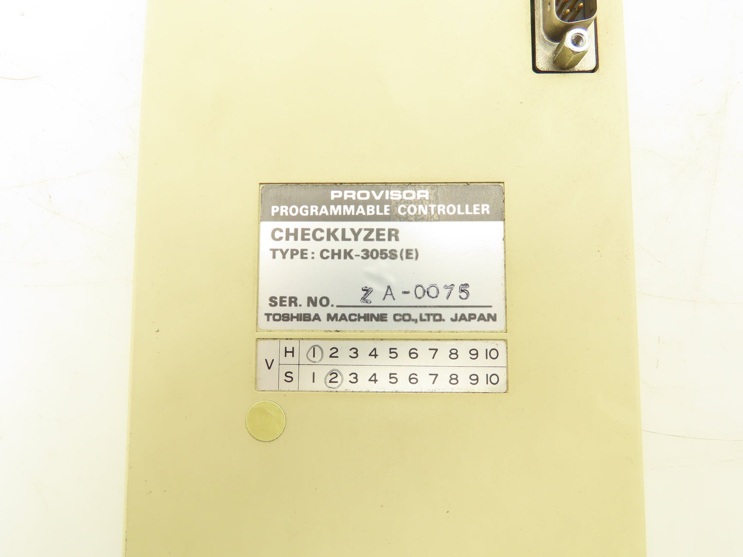 Toshiba CHK-305S(E) Provisor Checklyzer Programmable Controller
