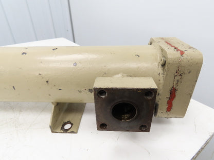 2-Pass Shell & Tube Heat Exchanger Oil Cooler 1" NPT 4"X 52"