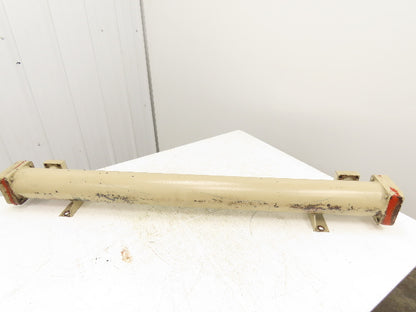 2-Pass Shell & Tube Heat Exchanger Oil Cooler 1" NPT 4"X 52"