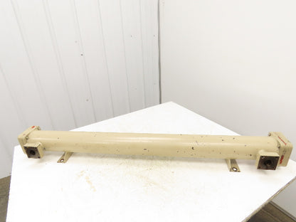 2-Pass Shell & Tube Heat Exchanger Oil Cooler 1" NPT 4"X 52"