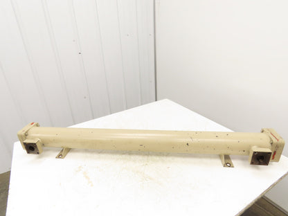 2-Pass Shell & Tube Heat Exchanger Oil Cooler 1" NPT 4"X 52"