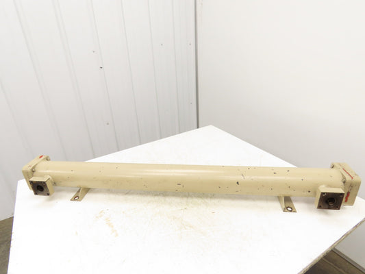 2-Pass Shell & Tube Heat Exchanger Oil Cooler 1" NPT 4"X 52"