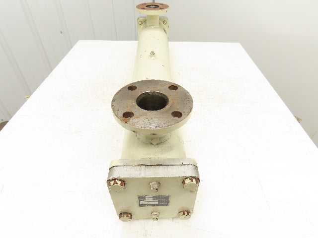 2-Pass Shell & Tube Heat Exchanger Oil Cooler 1.5" NPT x 2" Flanged 39"L