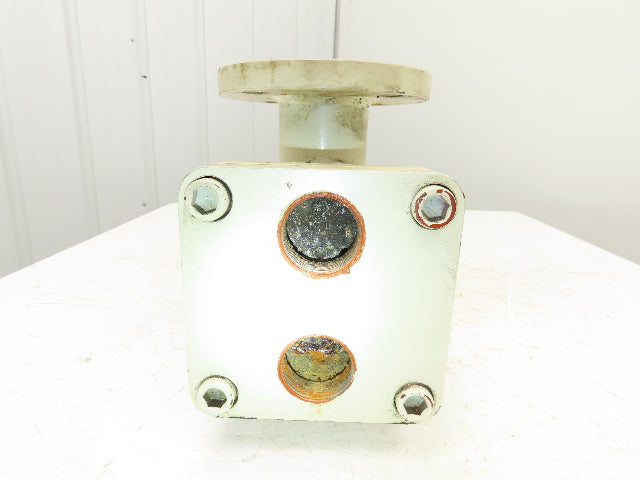 2-Pass Shell & Tube Heat Exchanger Oil Cooler 1.5" NPT x 2.5" Flanged 31"L